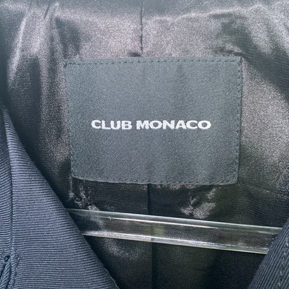 Club Monaco navy jacket with gold buttons size small - Picture 2 of 11